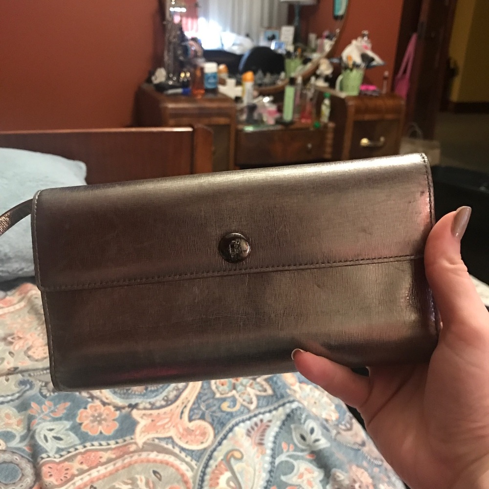Silver Kate spade wallet